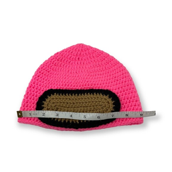 Hand Knit Pink Among Us Inspired Beanie for Kids - Picture 4 of 5